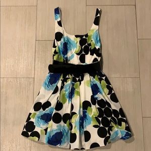City Triangles floral dress with belt